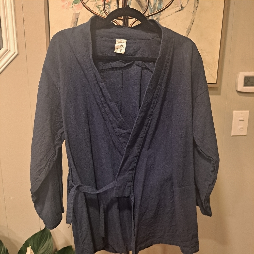 Vintage Japenese Sashiko Kimono Kendo Jacket Mens